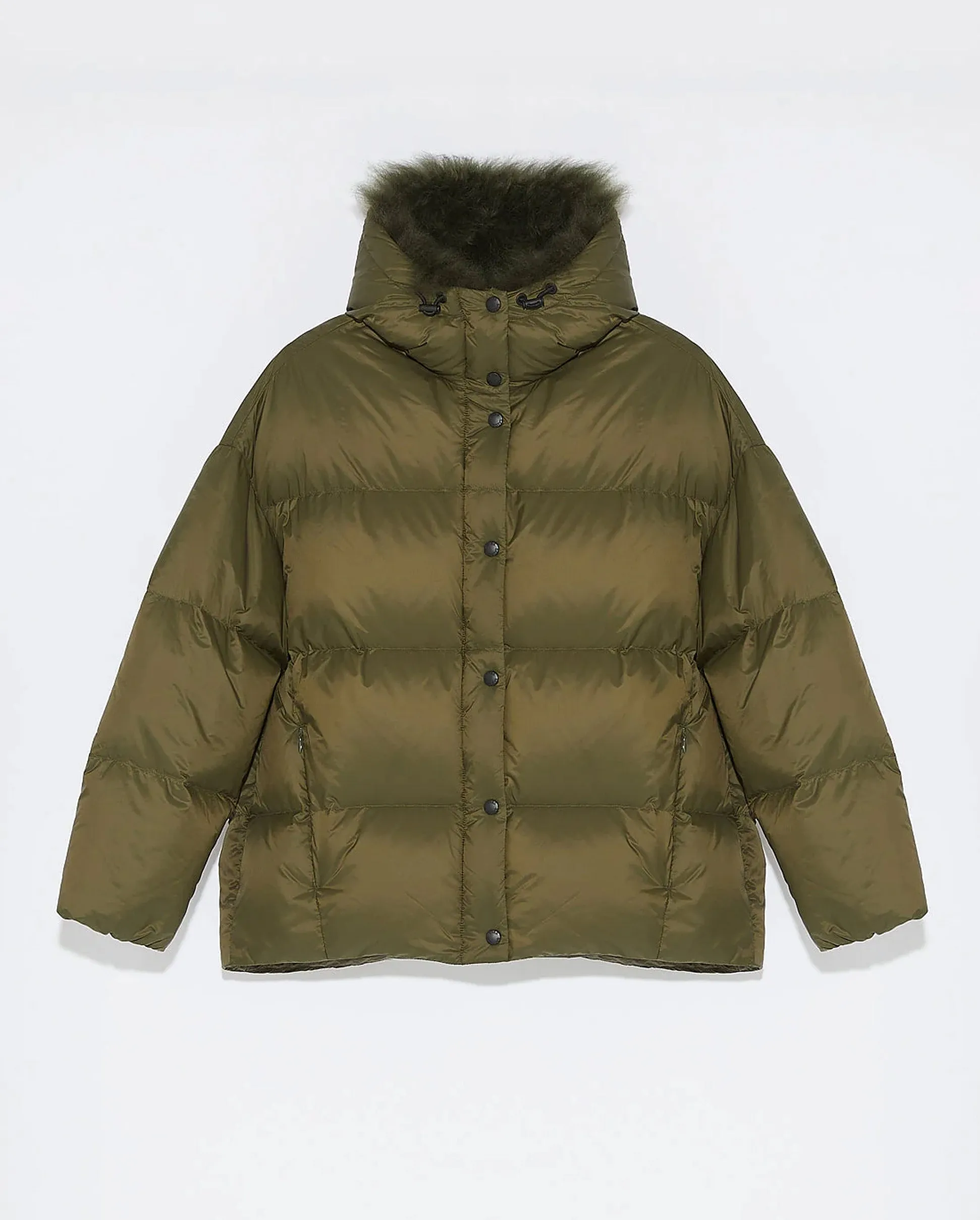 A LINE DOWN TECHNICAL LONG JACKET 75CM / HUNTER GREEN