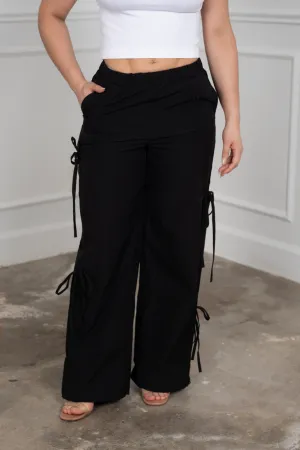 Ainoa - Black Cargo Pants