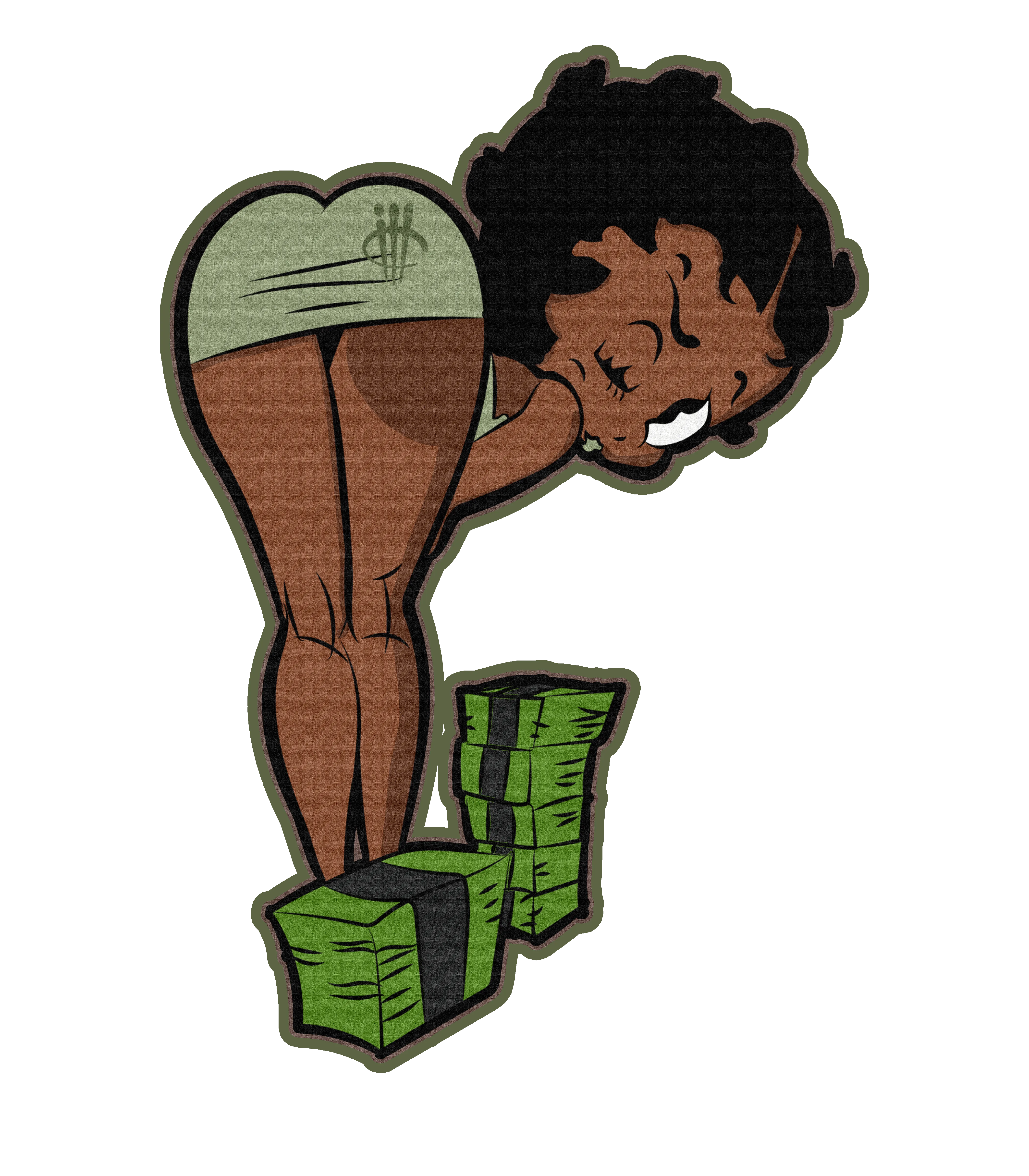 Air Jordan 4 Seafoam aka “Oil Green” - Black T-Shirt (BOO)