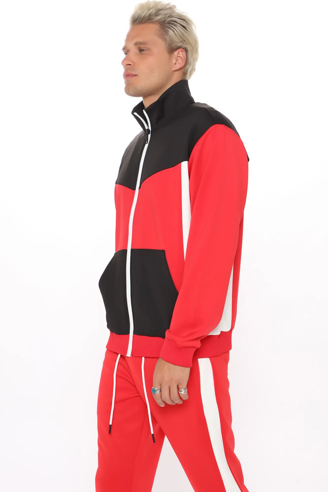 Arlo Track Jacket - Red/Combo