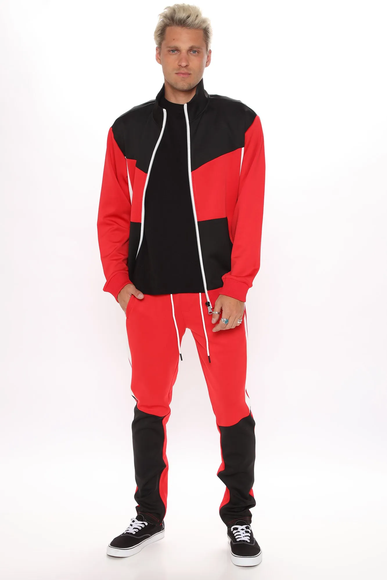Arlo Track Jacket - Red/Combo