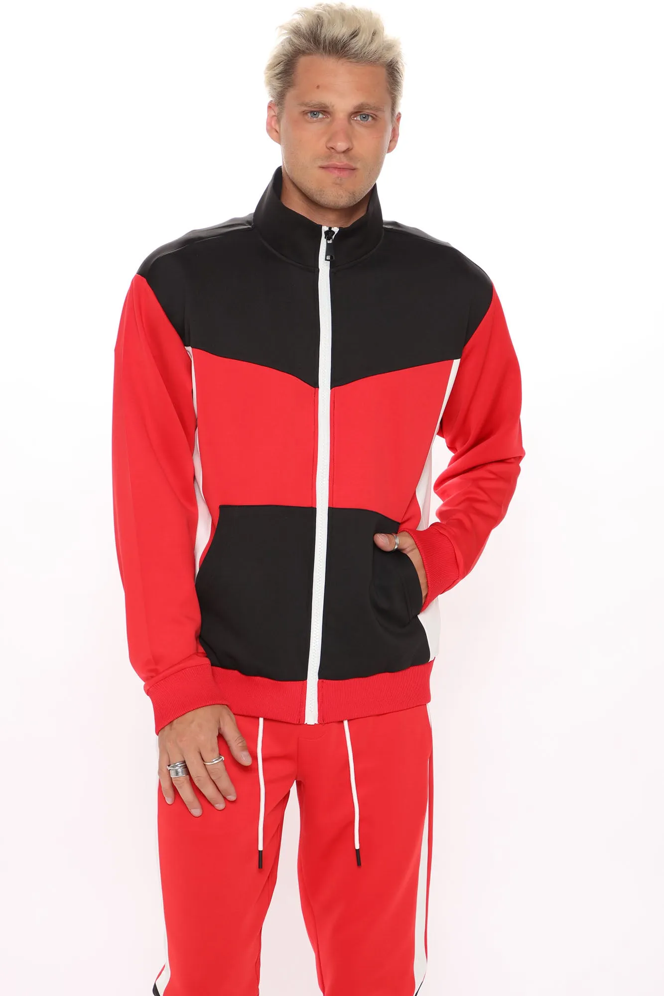 Arlo Track Jacket - Red/Combo