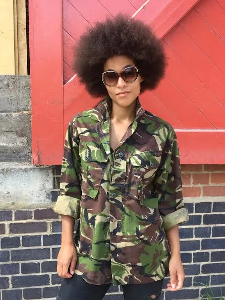 'Be Kind' Green Camo Jacket