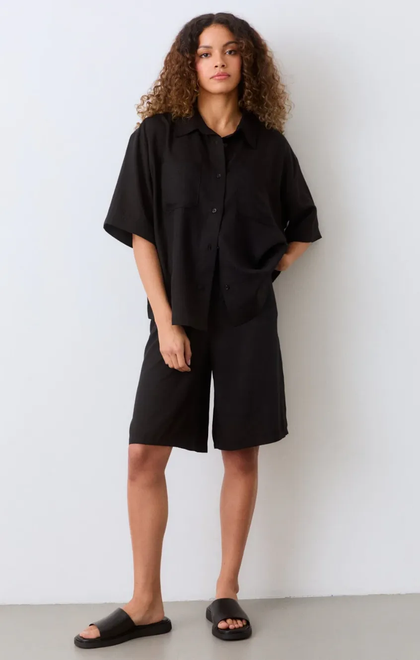 Black Drawstring Shorts