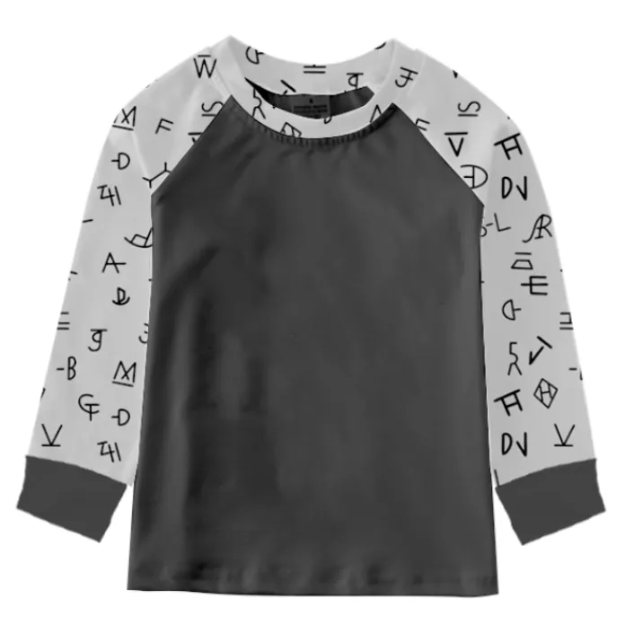Brand Print LS Shirt Toddler (2T-5T)