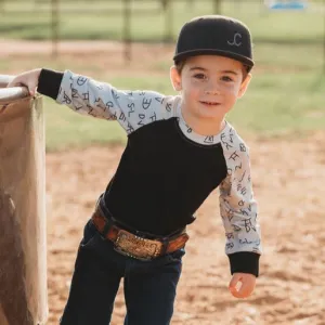 Brand Print LS Shirt Toddler (2T-5T)