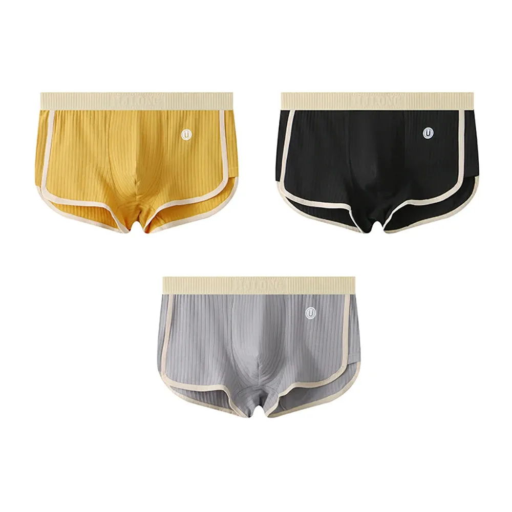 Breathable Mesh U Crotch Boxer Set
