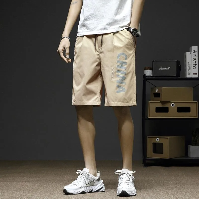 Cargo Shorts Men Summer Loose Casual knee length Korean Breathable Pants Sport Jogging Shorts