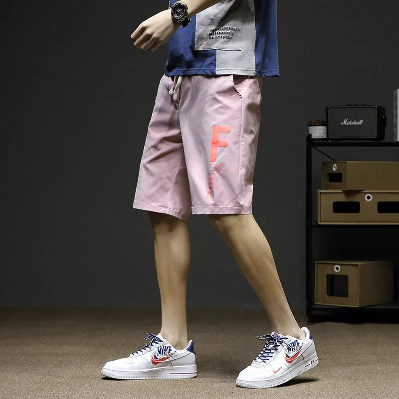 Cargo Shorts Men Summer Loose Casual knee length Korean Breathable Pants Sport Jogging Shorts