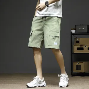Cargo Shorts Men Summer Loose Casual knee length Korean Breathable Pants Sport Jogging Shorts
