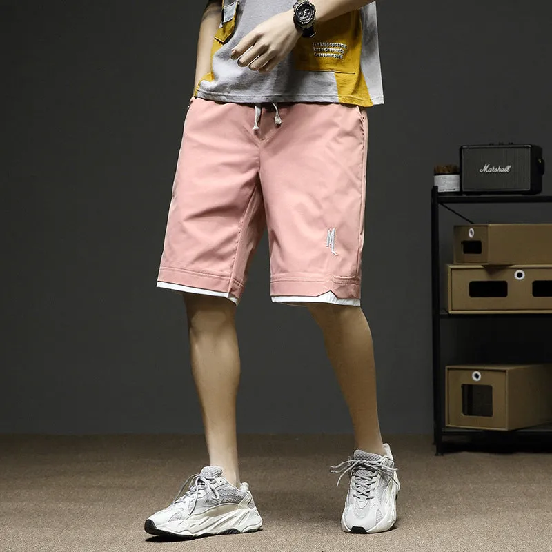 Cargo Shorts Men Summer Loose Casual knee length Korean Breathable Pants Sport Jogging Shorts