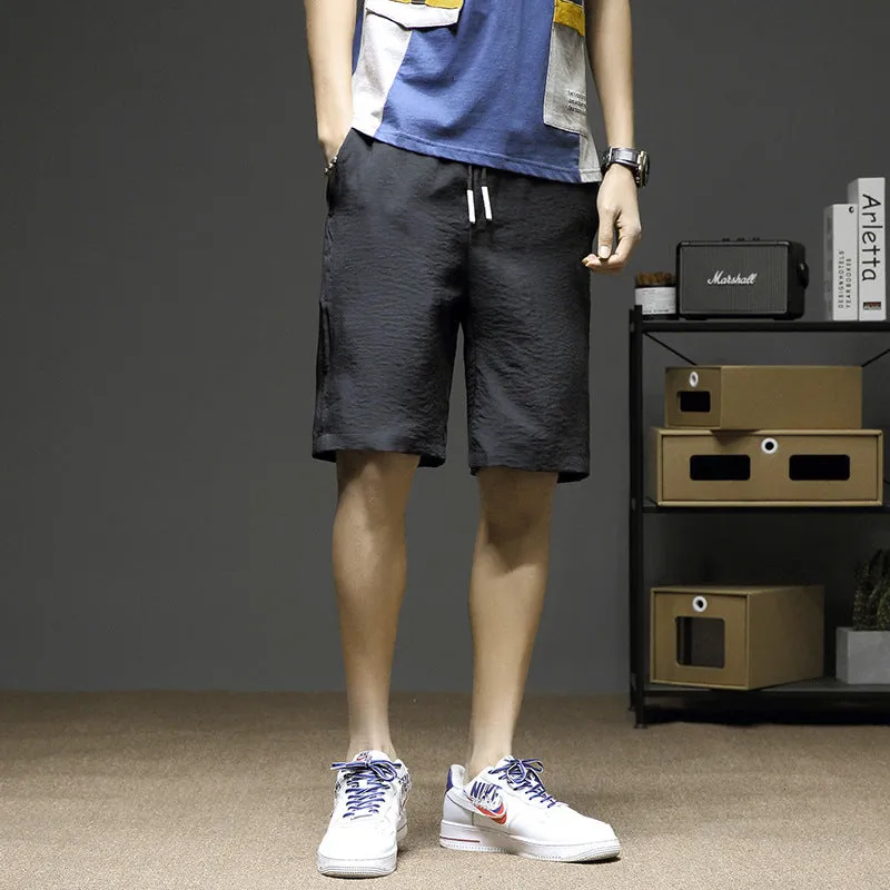 Cargo Shorts Men Summer Loose Casual knee length Korean Breathable Pants Sport Jogging Shorts