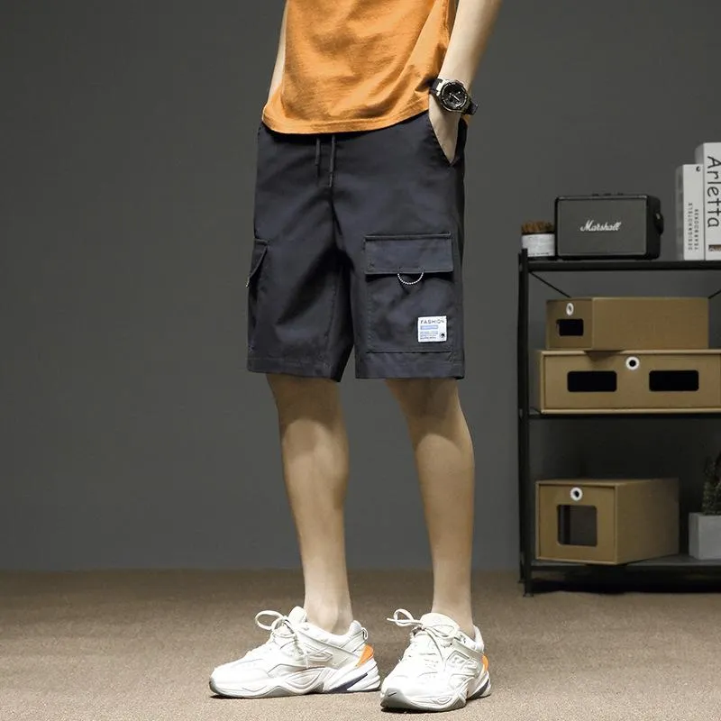 Cargo Shorts Men Summer Loose Casual knee length Korean Breathable Pants Sport Jogging Shorts