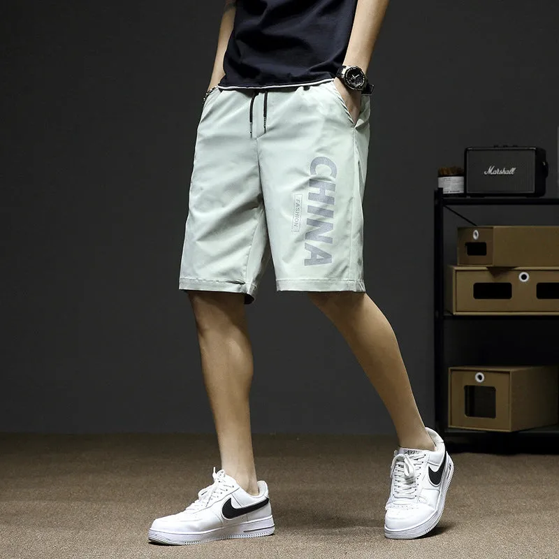 Cargo Shorts Men Summer Loose Casual knee length Korean Breathable Pants Sport Jogging Shorts