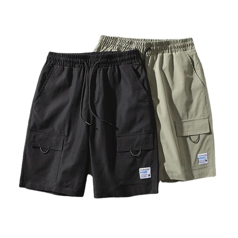 Cargo Shorts Men Summer Loose Casual knee length Korean Breathable Pants Sport Jogging Shorts