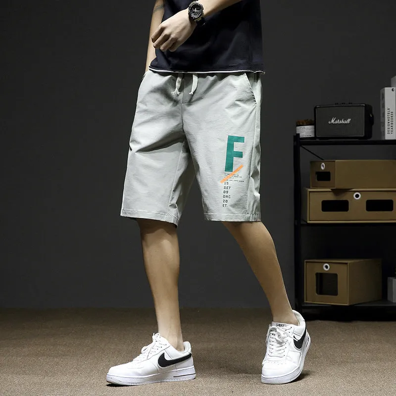 Cargo Shorts Men Summer Loose Casual knee length Korean Breathable Pants Sport Jogging Shorts