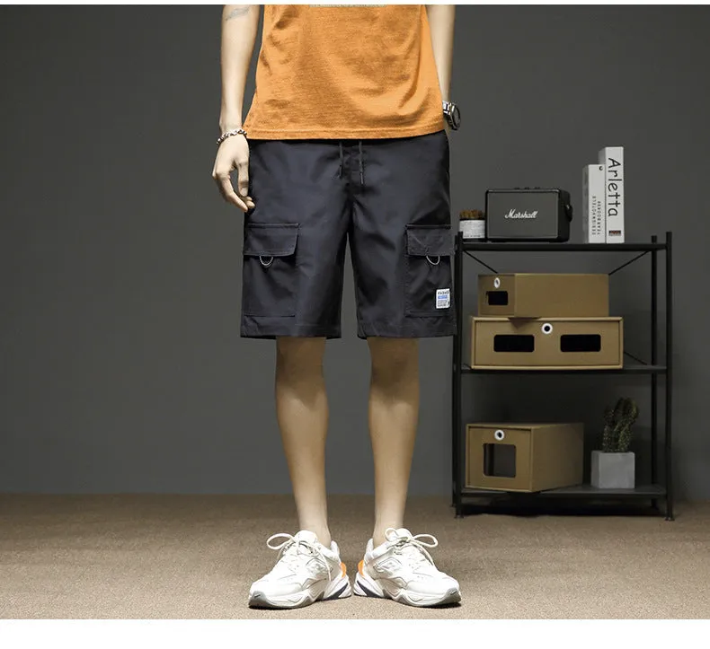 Cargo Shorts Men Summer Loose Casual knee length Korean Breathable Pants Sport Jogging Shorts