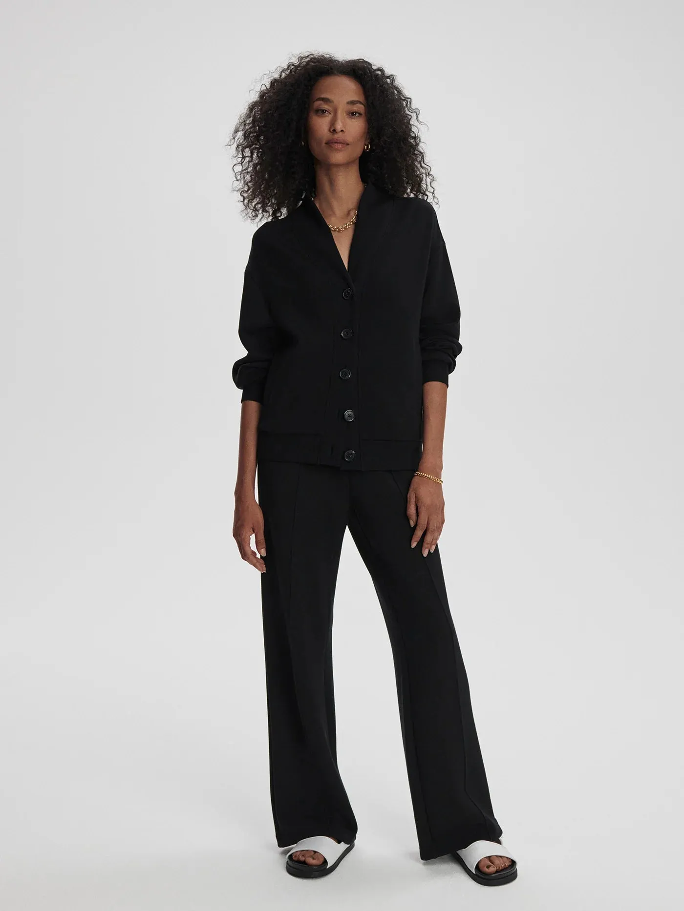 Celeste Button Through Sweat Jacket