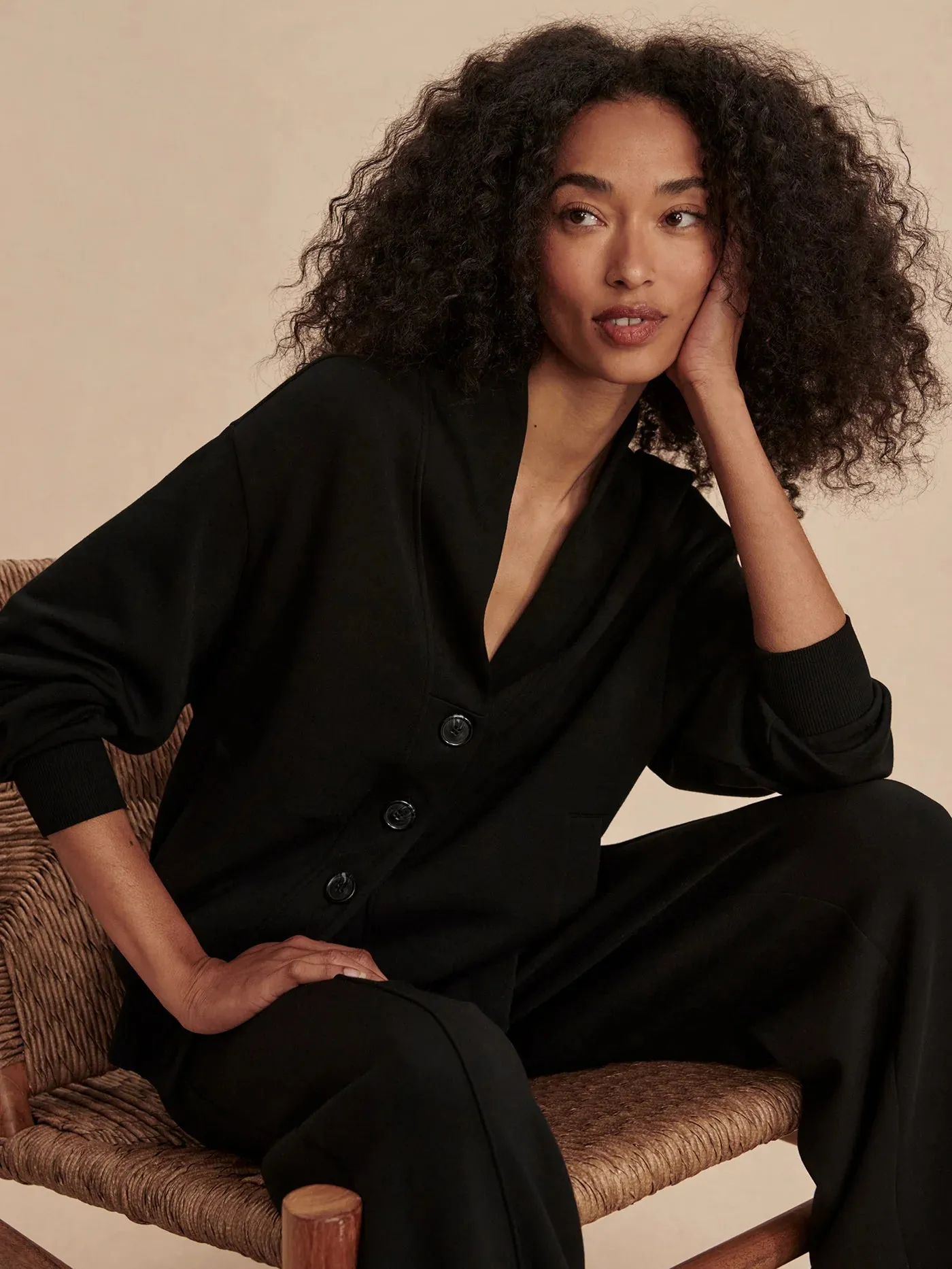 Celeste Button Through Sweat Jacket