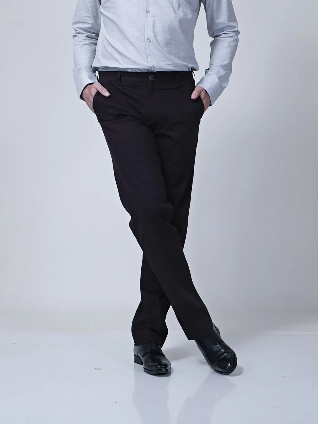 Chinos With Welt Pocket With Top Stitch Detailing