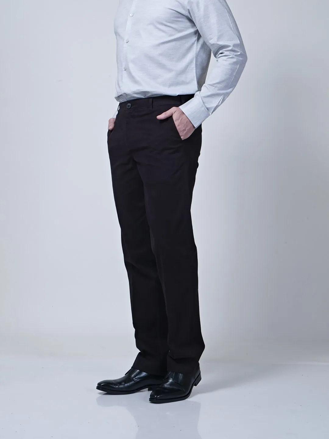 Chinos With Welt Pocket With Top Stitch Detailing