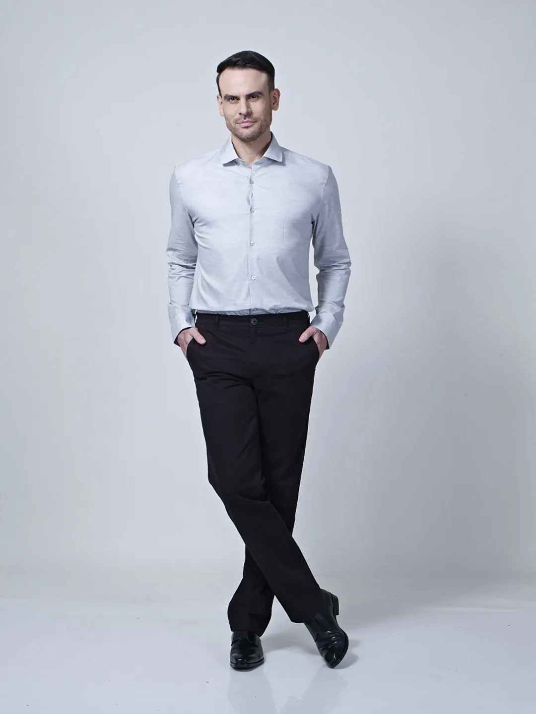 Chinos With Welt Pocket With Top Stitch Detailing