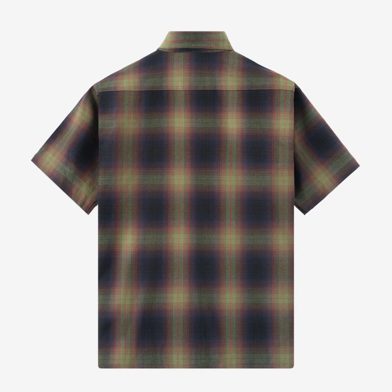 College Days II Short Sleeve Flannel - Olive Navy
