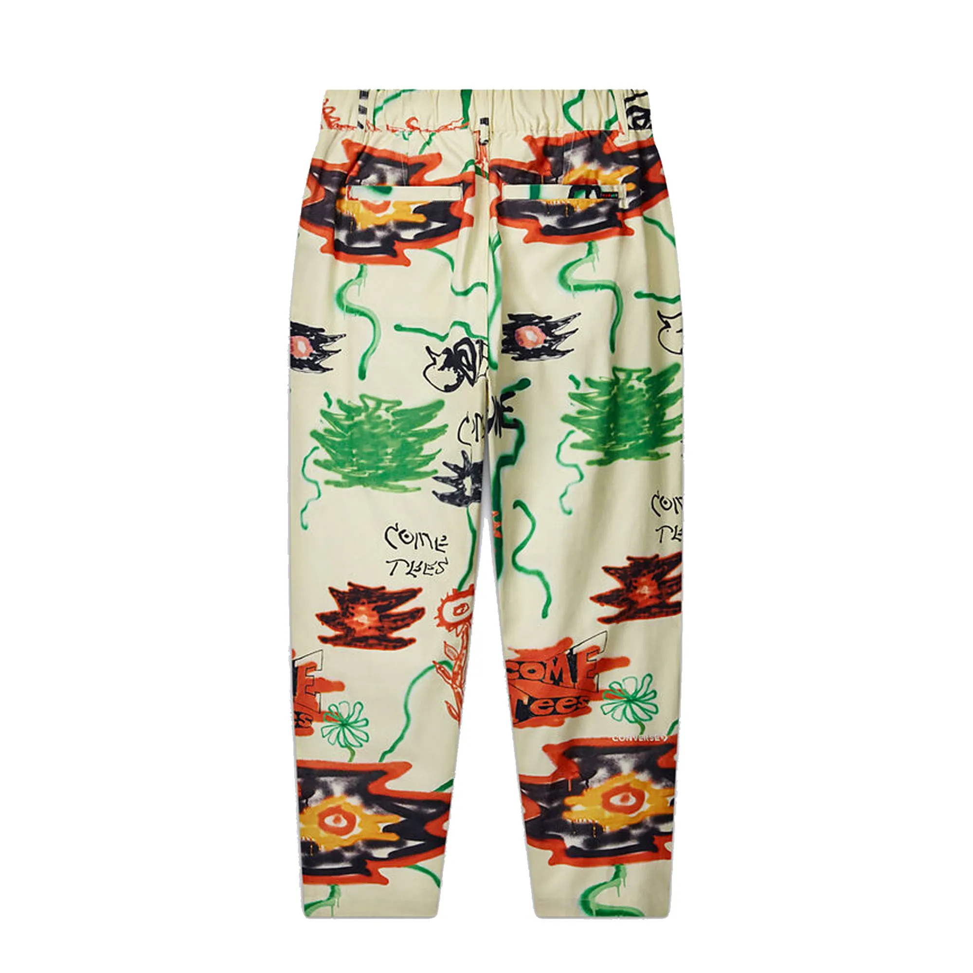 Converse x Come Tees Mens Floral Triangle Front Chino 'Bone'