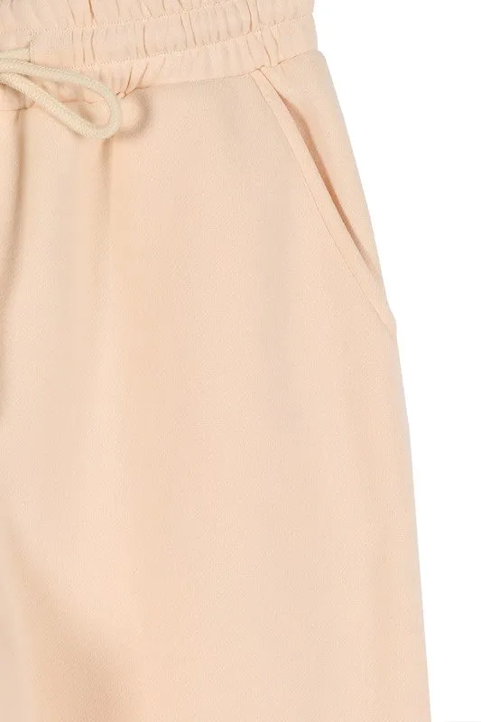Cream sweat jogger pant (Online Only)