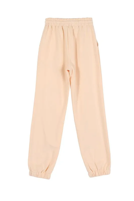 Cream sweat jogger pant (Online Only)