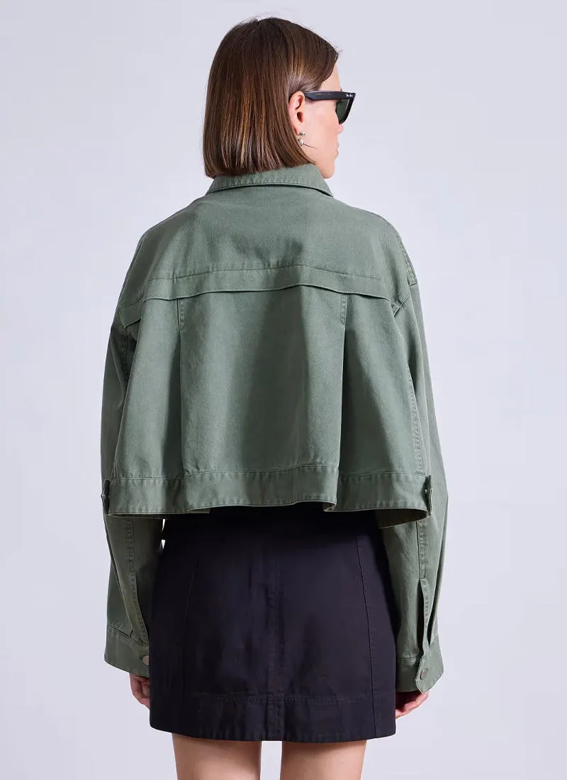 Cropped Trapeze Jacket