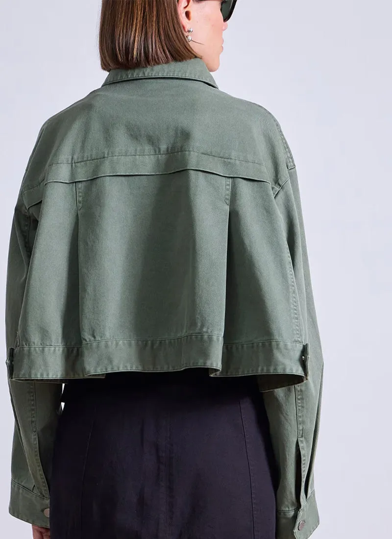 Cropped Trapeze Jacket