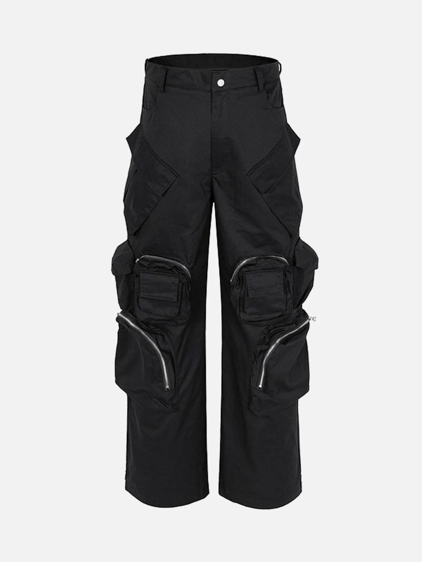 Disguisen Multi-Pocket Functional Casual Workwear Wide Leg Pants
