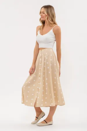 Dotty Midi Skirt