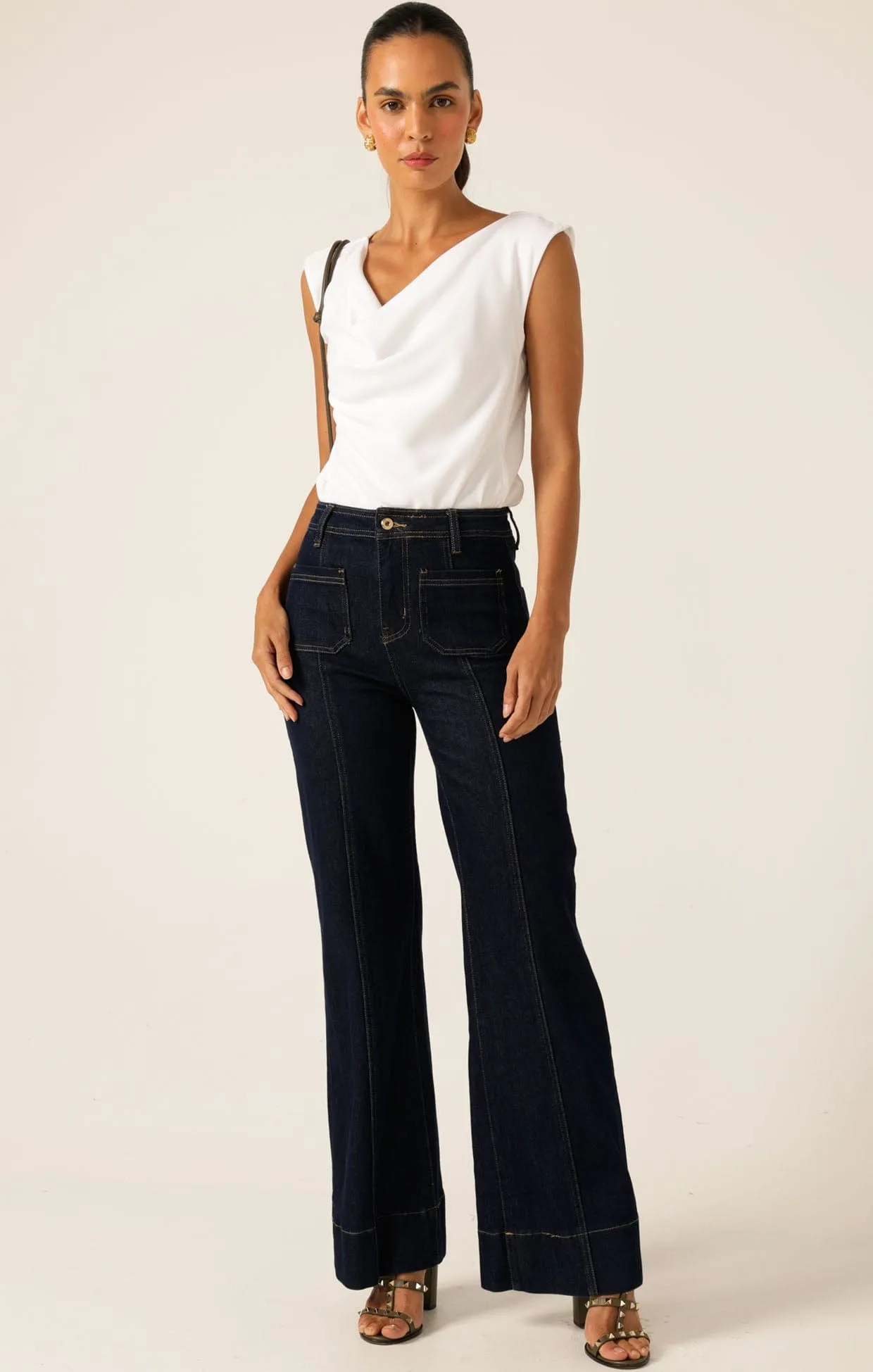 FARRAH WIDE LEG JEAN