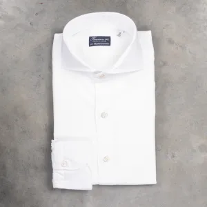 Finamore washed Gaeta Shirt Sergio Collar Oxford White