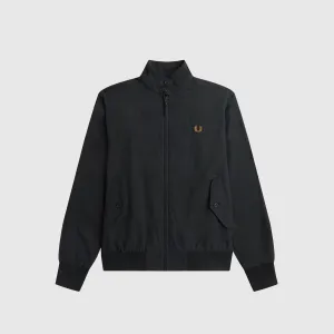 Fred Perry Harrington Jacket - Black / Dark Caramel