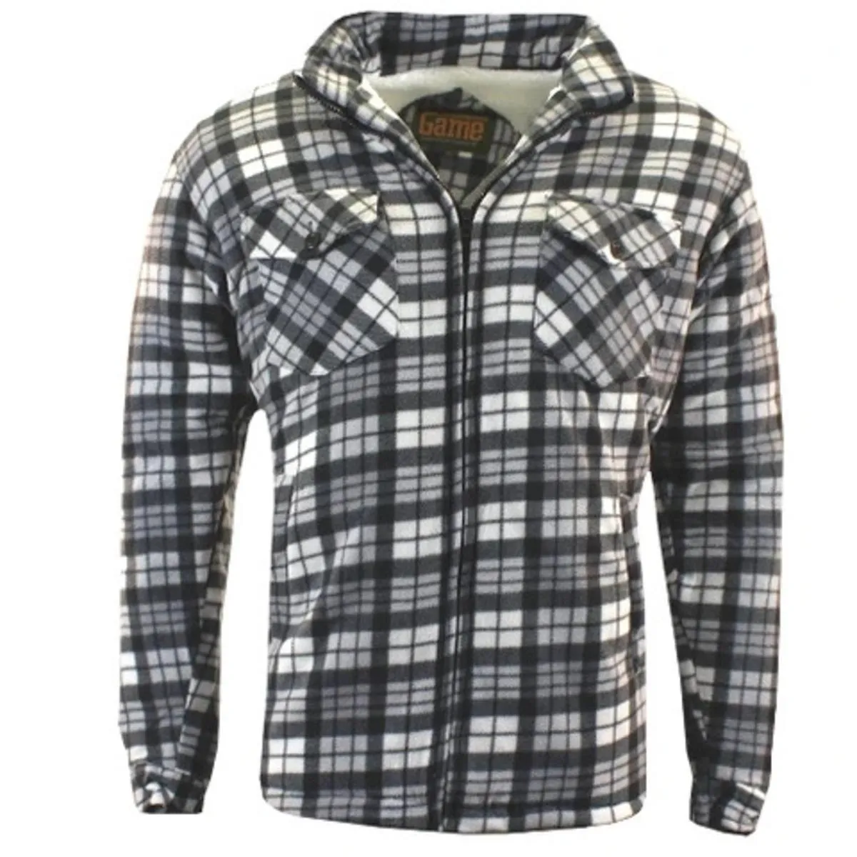 Game Mens GAME R5056 Richmond Sherpa Shirt - Charcoal