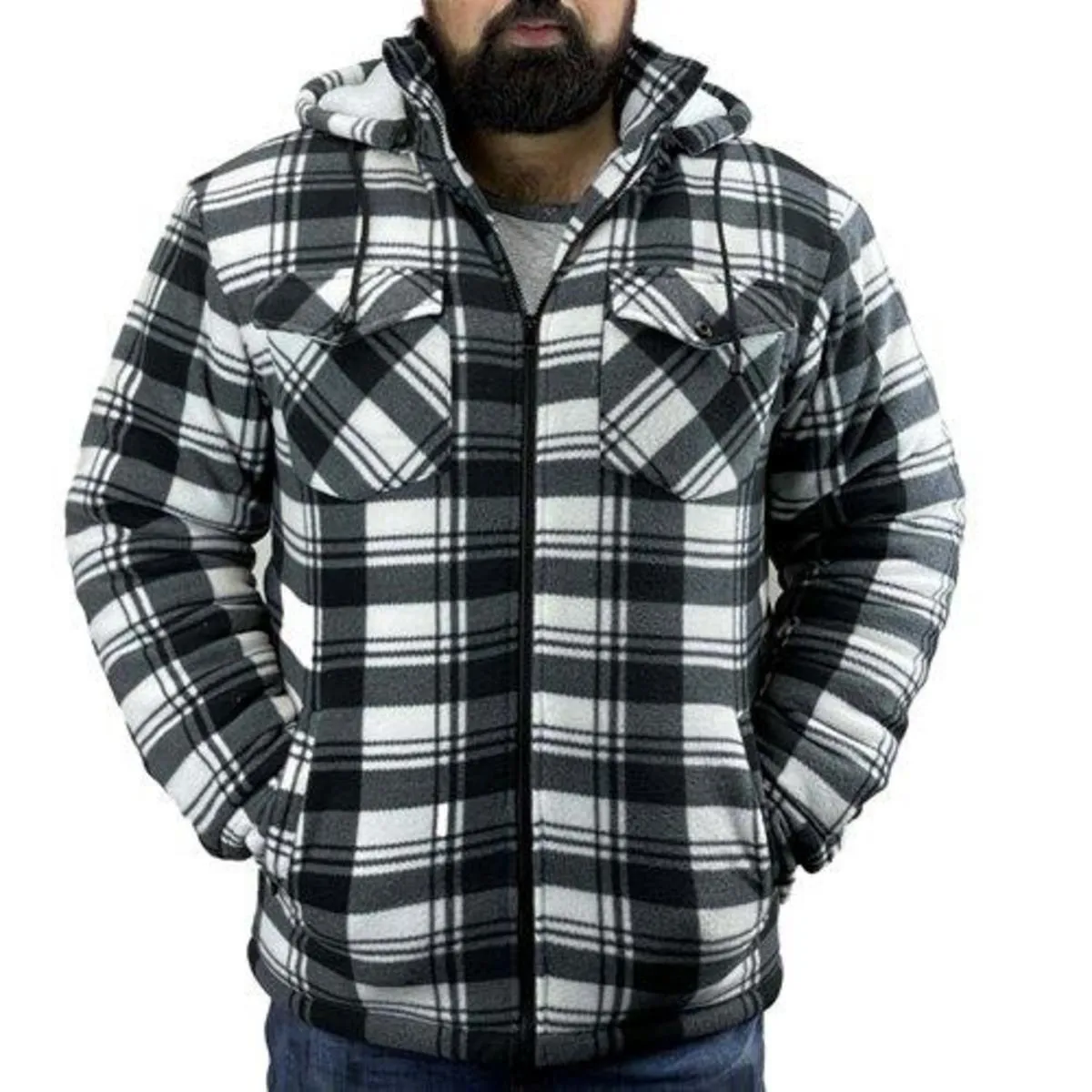 Game Mens GAME R5056 Richmond Sherpa Shirt - Charcoal