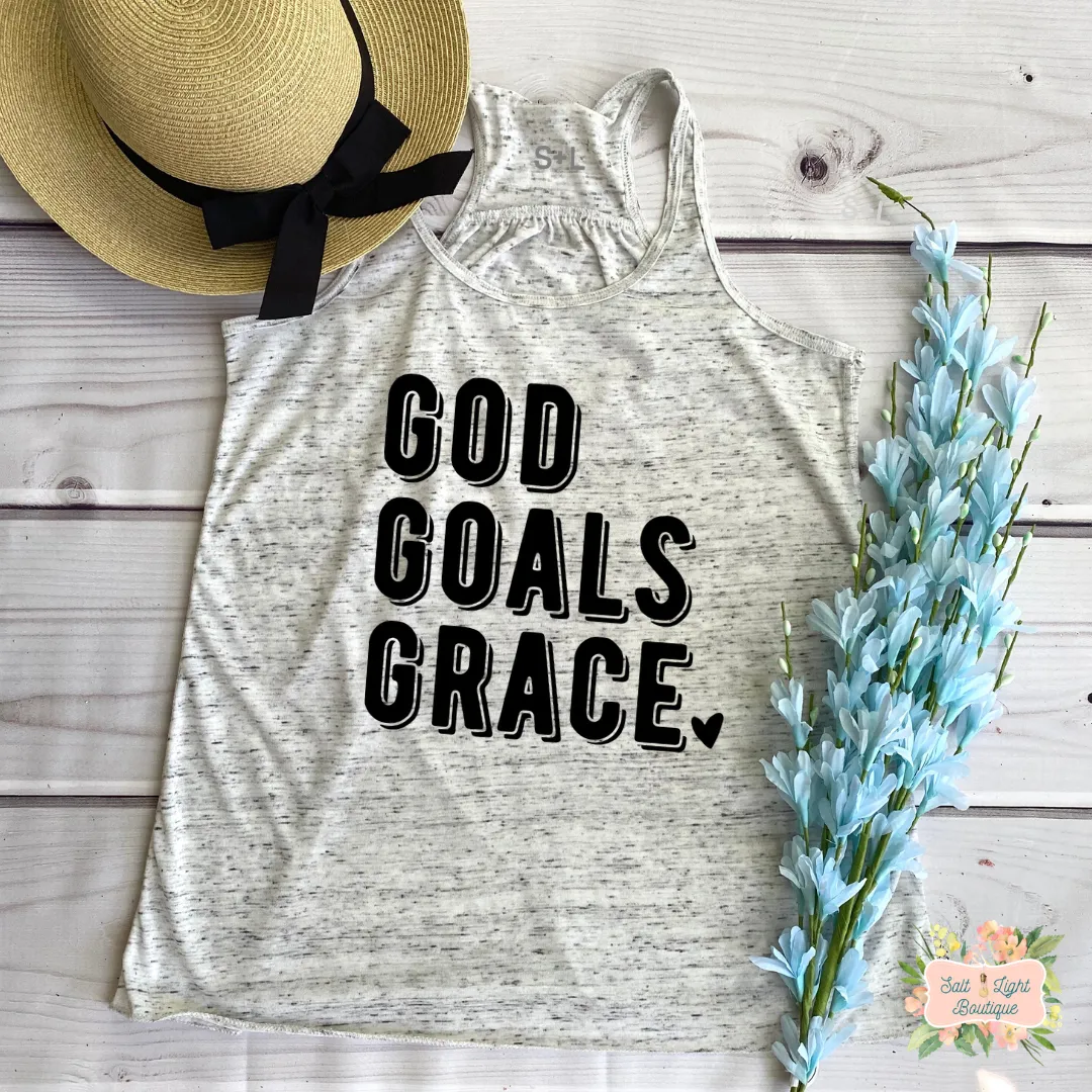 GOD GOALS GRACE | WOMEN'S RACERBACK TANK