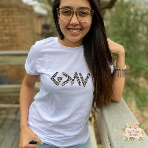 GOD IS GREATER THAN THE HIGHS AND LOWS - LEOPARD PRINT - SHORT SLEEVE WOMEN'S T-SHIRT | UNISEX CUT