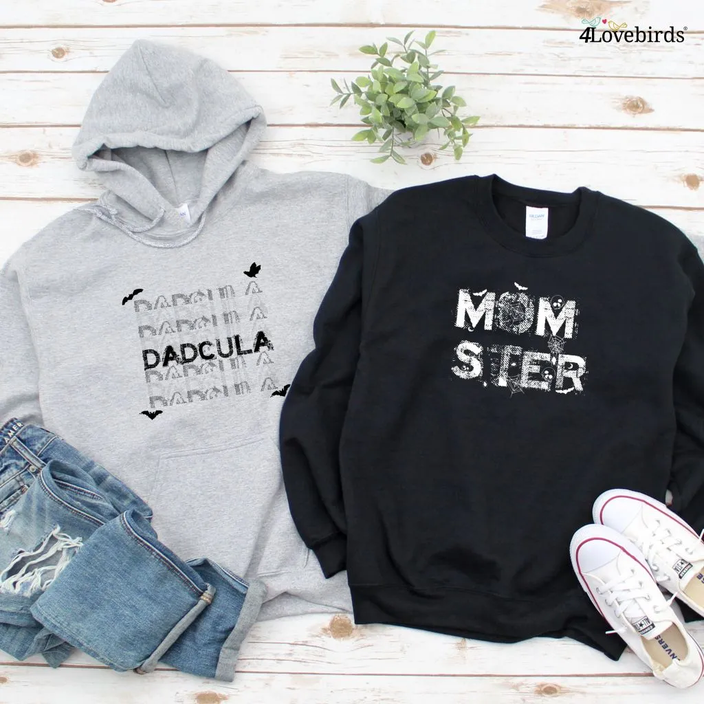 Halloween Momster/Dadcula Matching Outfits Set, His & Hers, Celebrate in Style