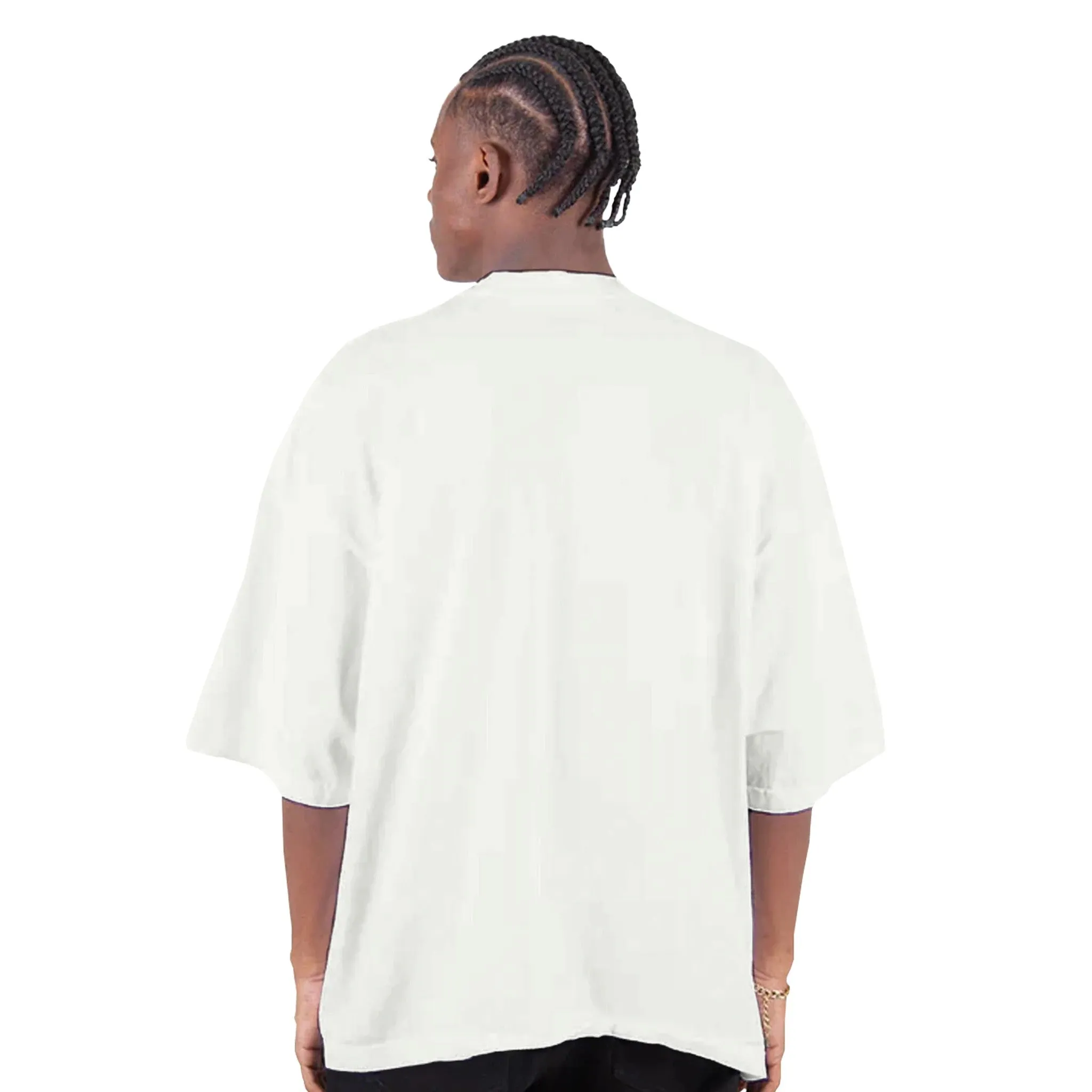 HIP HOP 90K  -  Men's Oversized Drop-Shoulder Crewneck T-Shirt