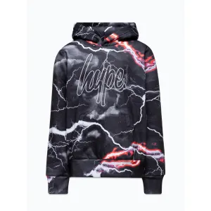Hype Black Smokey Storm Hoodie Zuao-621