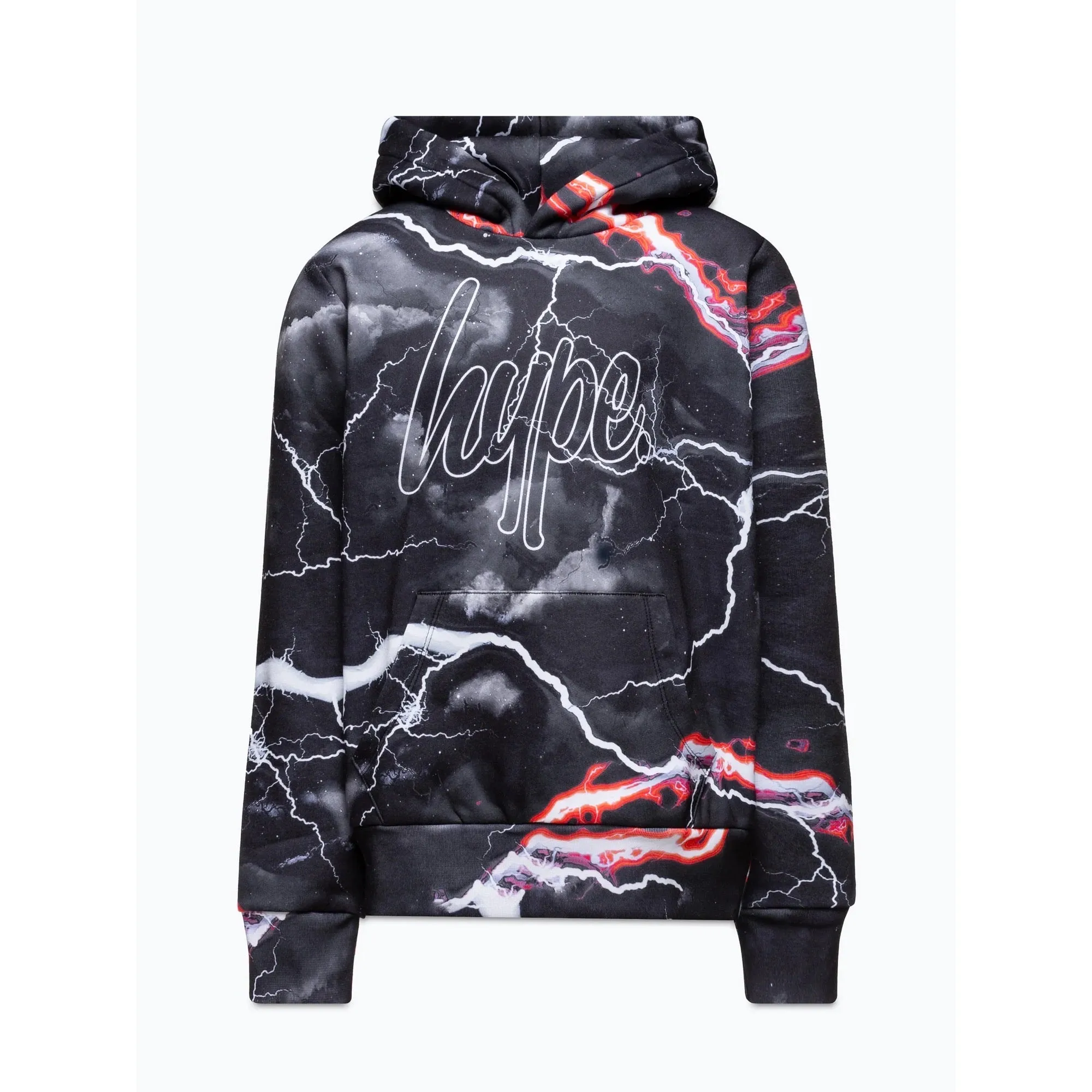 Hype Black Smokey Storm Hoodie Zuao-621