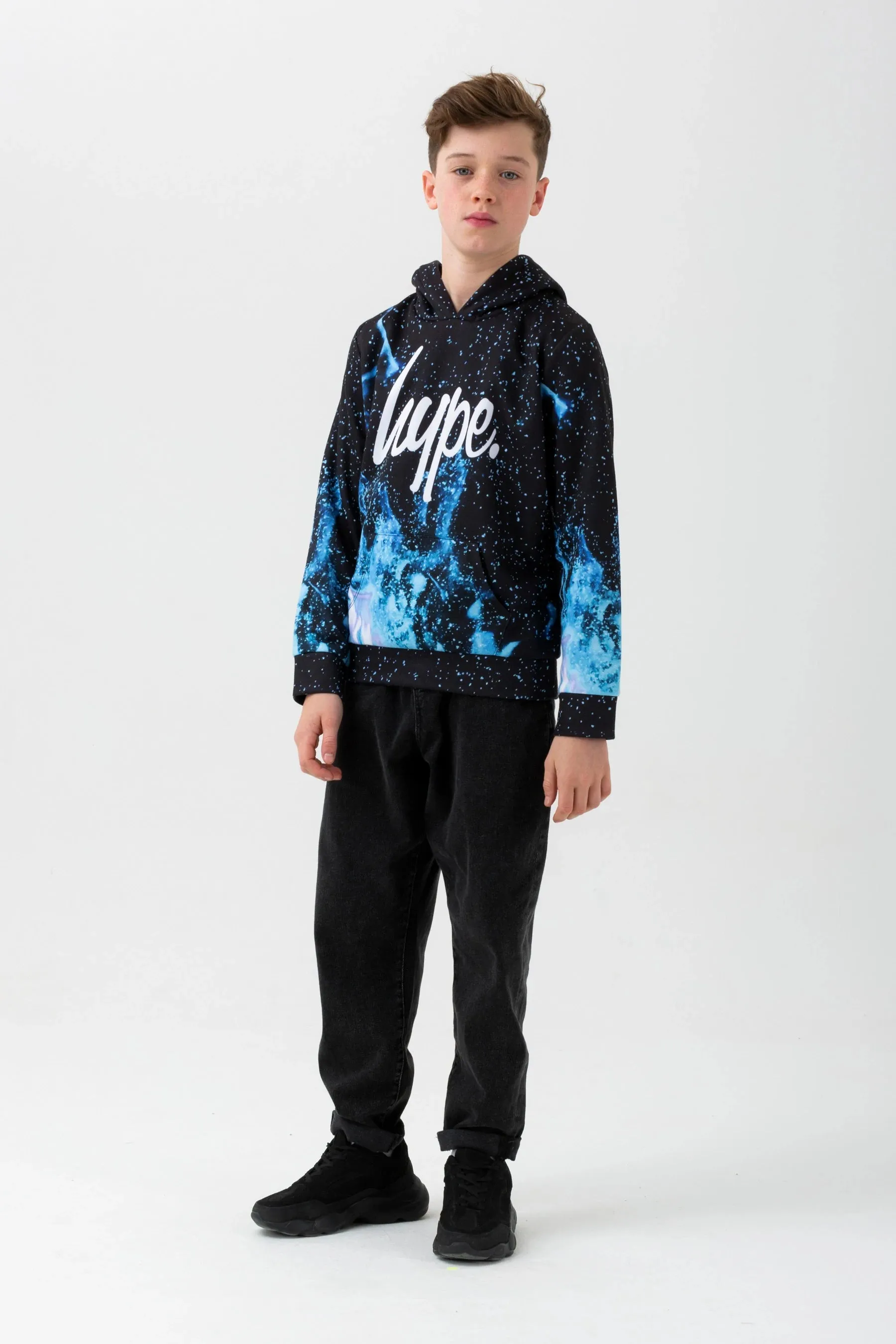 Hype Blue Fire Hoodie Zvlr107