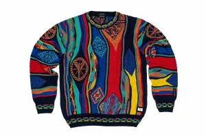 Jaquard Pullover mit Logo