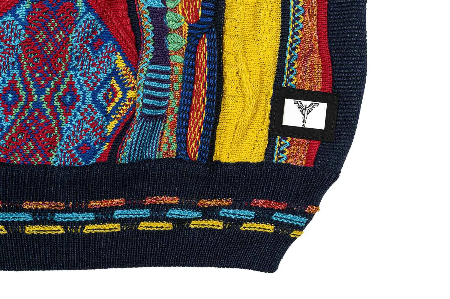 Jaquard Pullover mit Logo