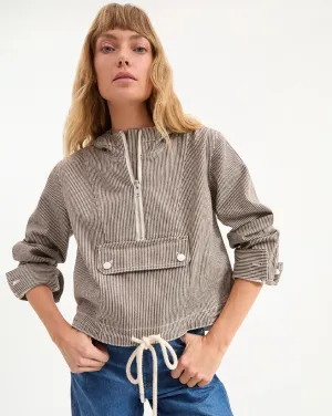 Kaeli Striped Pullover Jacket