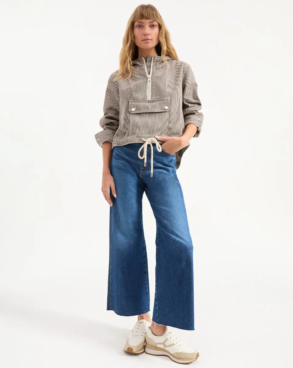Kaeli Striped Pullover Jacket